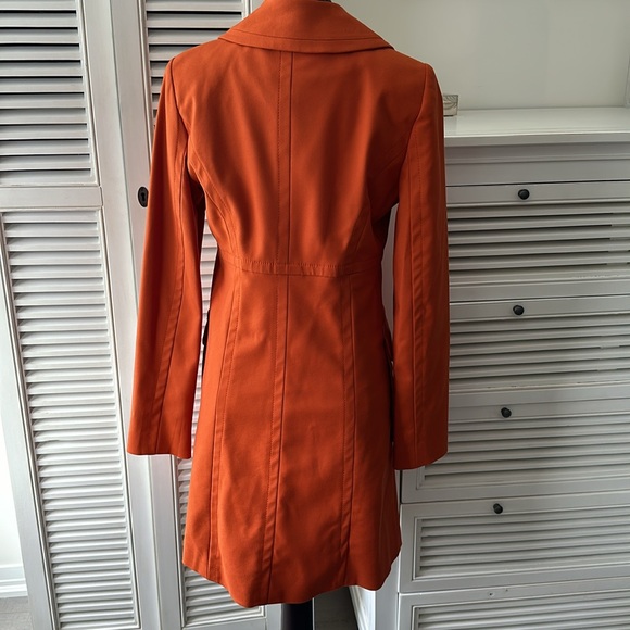 HALLHUBER Burnt Orange mid-length trench * Euro size 34 US XS - Picture 2 of 9